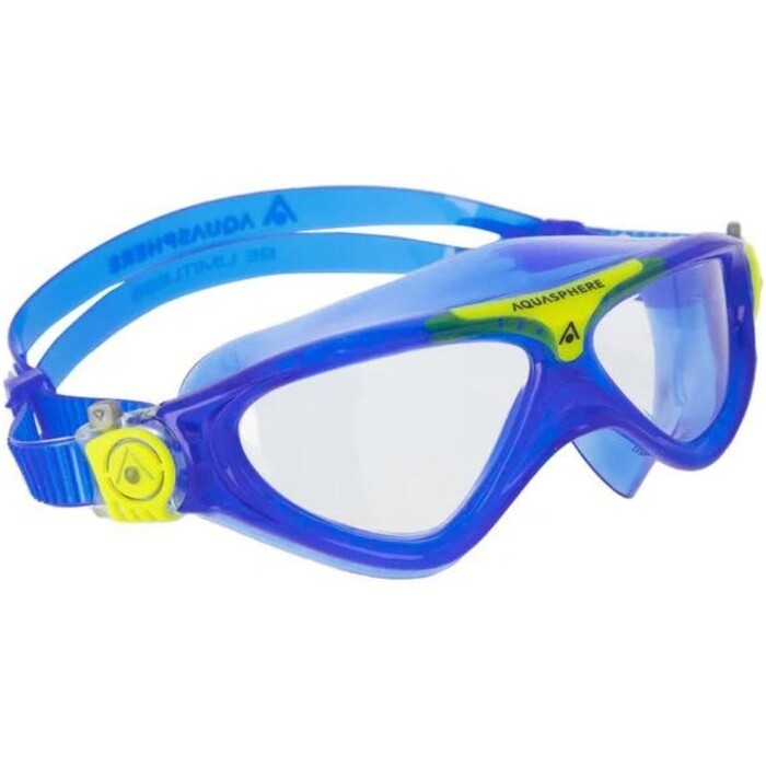 2024 Aquasphere Junior Vista Bademaske MS5634007LC - Klar / Blue